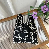 Women's Small Polyester Floral Tulip Streetwear Square Open Handbag sku image 21