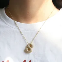 Wholesale Jewelry Simple Style Letter 304 Stainless Steel Pendant Necklace main image 8