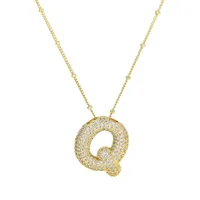 Wholesale Jewelry Simple Style Letter 304 Stainless Steel Pendant Necklace sku image 24