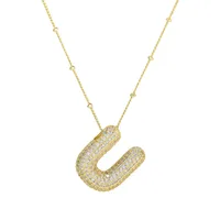 Wholesale Jewelry Simple Style Letter 304 Stainless Steel Pendant Necklace sku image 3