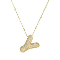 Wholesale Jewelry Simple Style Letter 304 Stainless Steel Pendant Necklace sku image 16