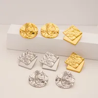 1 Pair Simple Style Geometric Plating Titanium Steel 18K Gold Plated Ear Studs main image 2