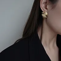 1 Pair Simple Style Geometric Plating Titanium Steel 18K Gold Plated Ear Studs main image 3