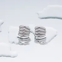 1 Pair Simple Style Geometric Plating Titanium Steel 18K Gold Plated Ear Studs sku image 7