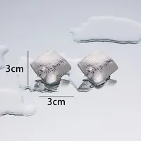 1 Pair Simple Style Geometric Plating Titanium Steel 18K Gold Plated Ear Studs sku image 22