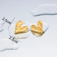 1 Pair Simple Style Geometric Plating Titanium Steel 18K Gold Plated Ear Studs sku image 27