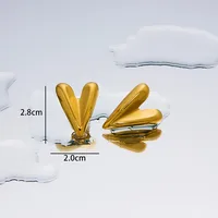 1 Pair Simple Style Geometric Plating Titanium Steel 18K Gold Plated Ear Studs sku image 39