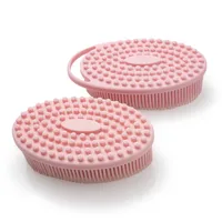Simple Style Solid Color Silica Gel Bath Brush main image 3