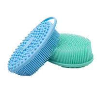 Simple Style Solid Color Silica Gel Bath Brush main image 4