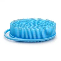 Simple Style Solid Color Silica Gel Bath Brush sku image 5