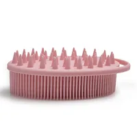 Simple Style Solid Color Silica Gel Bath Brush sku image 1
