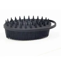 Simple Style Solid Color Silica Gel Bath Brush sku image 4