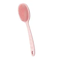 Casual Solid Color Plastic Silica Gel Bath Brush sku image 10
