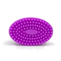 Casual Solid Color Plastic Silica Gel Bath Brush sku image 6