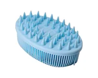 Casual Solid Color Plastic Silica Gel Bath Brush sku image 8
