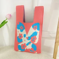 Women's Medium Polyester Animal Cartoon Flower Cute Classic Style Lock Clasp Handbag sku image 49