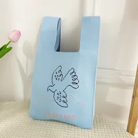 Women's Medium Polyester Animal Cartoon Flower Cute Classic Style Lock Clasp Handbag sku image 37