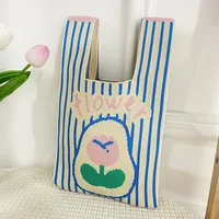 Women's Medium Polyester Animal Cartoon Flower Cute Classic Style Lock Clasp Handbag sku image 47