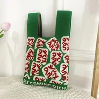 Women's Medium Polyester Animal Cartoon Flower Cute Classic Style Lock Clasp Handbag sku image 31