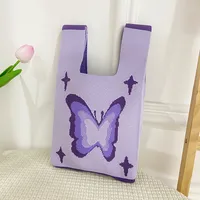 Women's Medium Polyester Animal Cartoon Flower Cute Classic Style Lock Clasp Handbag sku image 16