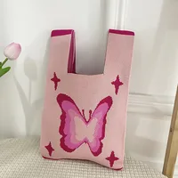 Women's Medium Polyester Animal Cartoon Flower Cute Classic Style Lock Clasp Handbag sku image 42