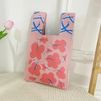 Women's Medium Polyester Animal Cartoon Flower Cute Classic Style Lock Clasp Handbag sku image 24
