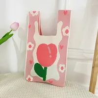 Women's Medium Polyester Animal Cartoon Flower Cute Classic Style Lock Clasp Handbag sku image 7