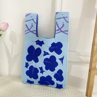Women's Medium Polyester Animal Cartoon Flower Cute Classic Style Lock Clasp Handbag sku image 45