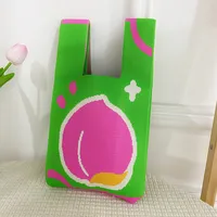 Women's Medium Polyester Animal Cartoon Flower Cute Classic Style Lock Clasp Handbag sku image 29