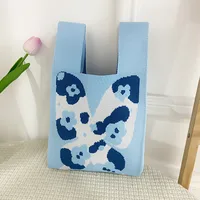 Women's Medium Polyester Animal Cartoon Flower Cute Classic Style Lock Clasp Handbag sku image 50