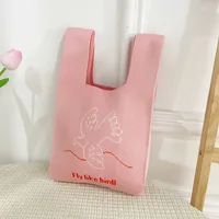 Women's Medium Polyester Animal Cartoon Flower Cute Classic Style Lock Clasp Handbag sku image 52