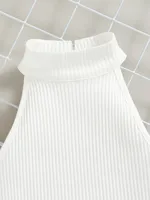 Elegant Solid Color Cotton Girls Clothing Sets main image 4