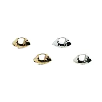 1 Pair Casual Geometric Brass 18K Gold Plated Hoop Earrings main image 4