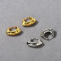 1 Pair Casual Geometric Brass 18K Gold Plated Hoop Earrings main image 5