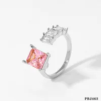 316 Stainless Steel  16K Gold Plated White Gold Plated Gold Plated Casual Plating Geometric Zircon Open Rings sku image 5