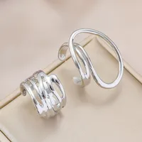 Summer Korean Niche Design Simple Elegant Street Shot Cold Exaggerated Style Hollow Shape Two-Piece Alloy Ring main image 2