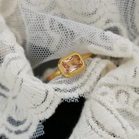 Titanium Steel Simple Style Classic Style Inlay Solid Color Zircon Rings sku image 15