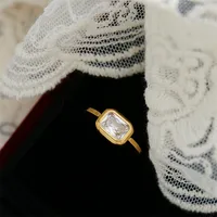 Titanium Steel Simple Style Classic Style Inlay Solid Color Zircon Rings sku image 3