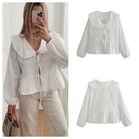 Women's Blouse Long Sleeve Blouses Simple Style Solid Color main image 1