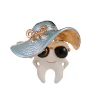 Cute Classic Style Guitar Teeth Cat Alloy Enamel Inlay Rhinestones Unisex Corsage Brooches Collar Pin sku image 15