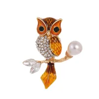 Cute Classic Style Guitar Teeth Cat Alloy Enamel Inlay Rhinestones Unisex Corsage Brooches Collar Pin sku image 12