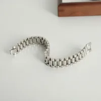 Simple Style Color Block Titanium Steel Plating Unisex Bracelets main image 2