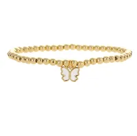 Simple Style Bird Zircon Imitation Pearl Copper Wholesale Bracelets sku image 6