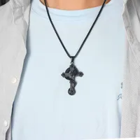 Hip-Hop Retro Cross 304 Stainless Steel Men's Pendant Necklace main image 6