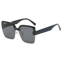 Streetwear Geometric Pc Square Half Frame Glasses main image 2