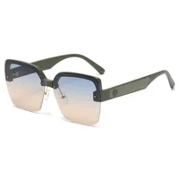 Streetwear Geometric Pc Square Half Frame Glasses main image 3