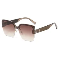 Streetwear Geometric Pc Square Half Frame Glasses sku image 3