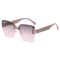 Streetwear Geometric Pc Square Half Frame Glasses sku image 4