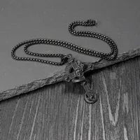 Hip-Hop Retro Cross 304 Stainless Steel Men's Pendant Necklace main image 3