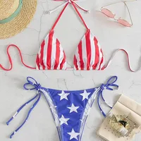 Women's Usa 2 Pieces Set Bikinis Swimwear main image 5